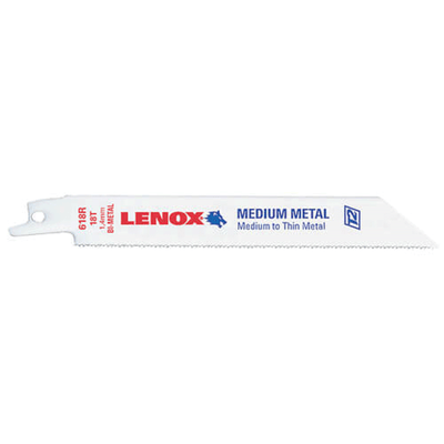 Lenox 20494B614R 6in Metal-Cutting Reciprocating Saw Blade, 25 Blades