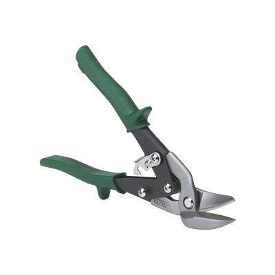 Malco AV7 Green Right Offset Cut Aviation Snips W/ Power Fit Hand Grips