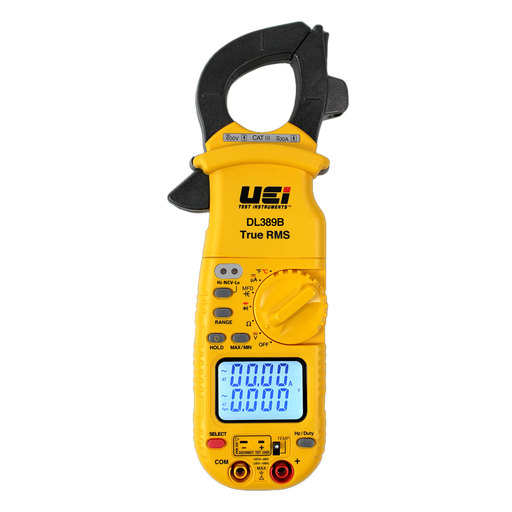 UEI DL389B Dual Display HVAC Clamp Meter