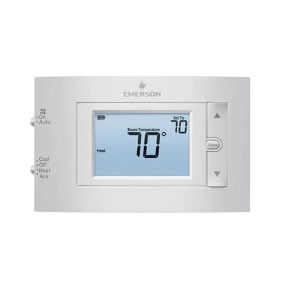 White-Rodgers 1F83H-21NP Heat Pump Non-Programmable Thermostat, 2H/1C