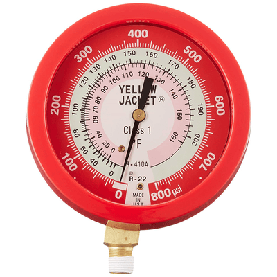 Yellow Jacket 49515 3-1/2in Liquid-Filled Pressure Gauge