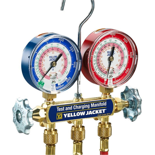 Yellow Jacket 42021 2-Valve Mechanical Manifold Gauge Set