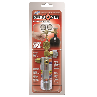 Uniweld NV1 NitroVue Flow Indicator With 1/4in Flare Fittings