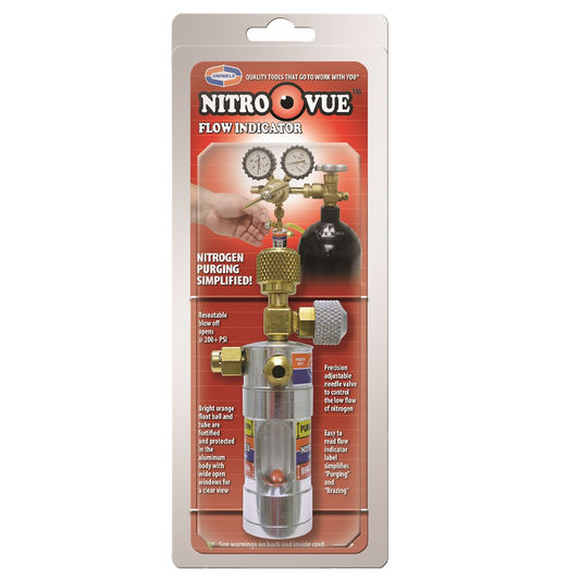 Uniweld NV1 NitroVue Flow Indicator With 1/4in Flare Fittings