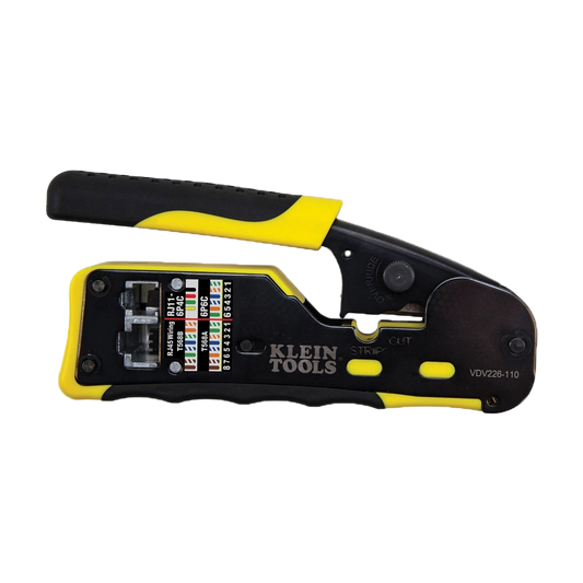 Klein Tools VDV226-110 Ratcheting Modular Data Cable, Crimper