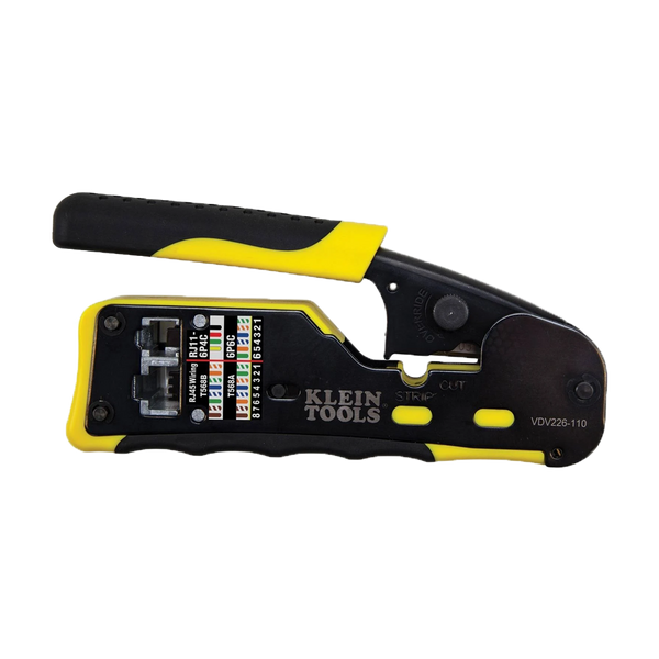 Klein Tools VDV226-110 Ratcheting Modular Data Cable, Crimper