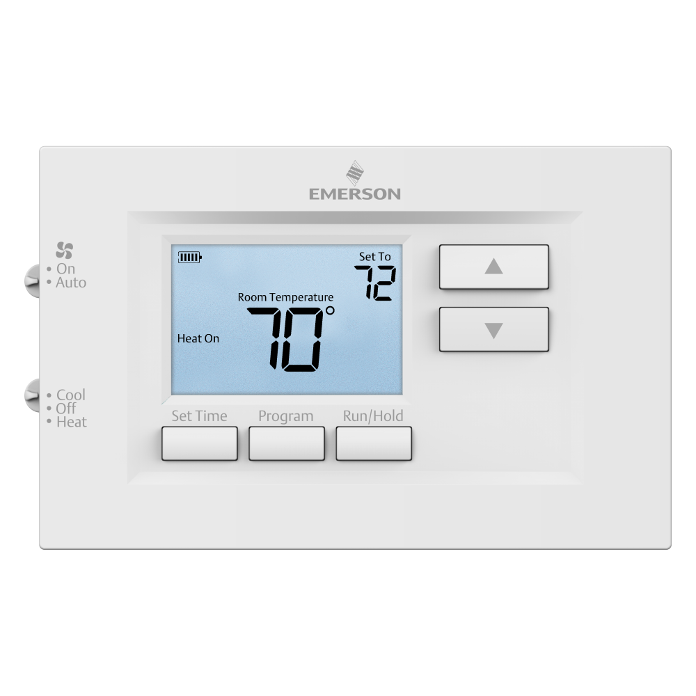 Emerson 1F75C-11PR Programmable Thermostat, 1H/1C