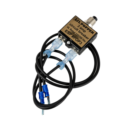 ESP POP3 Li'l Popper 3 Amp Control Circuit Breaker, Manual Reset