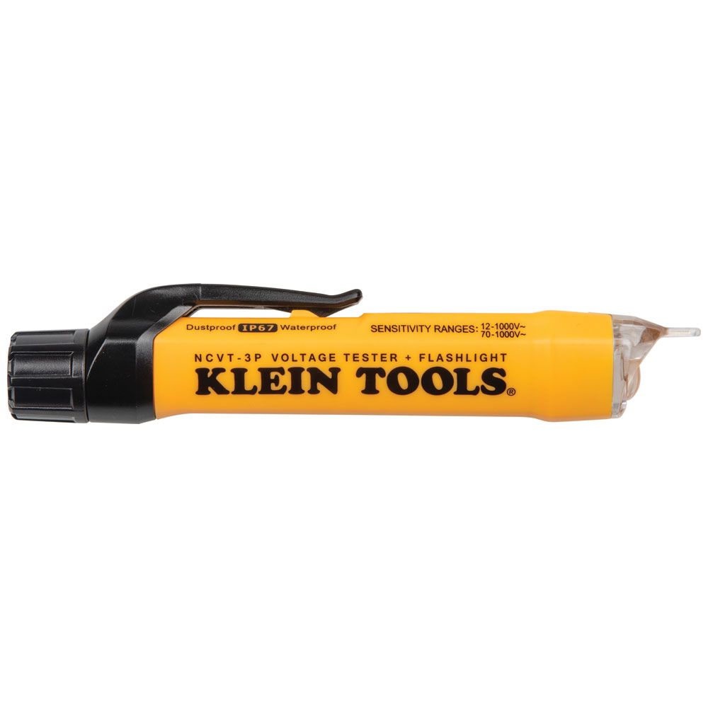 Klein NCVT3P Dual Range Non-Contact Voltage Tester with Flashlight