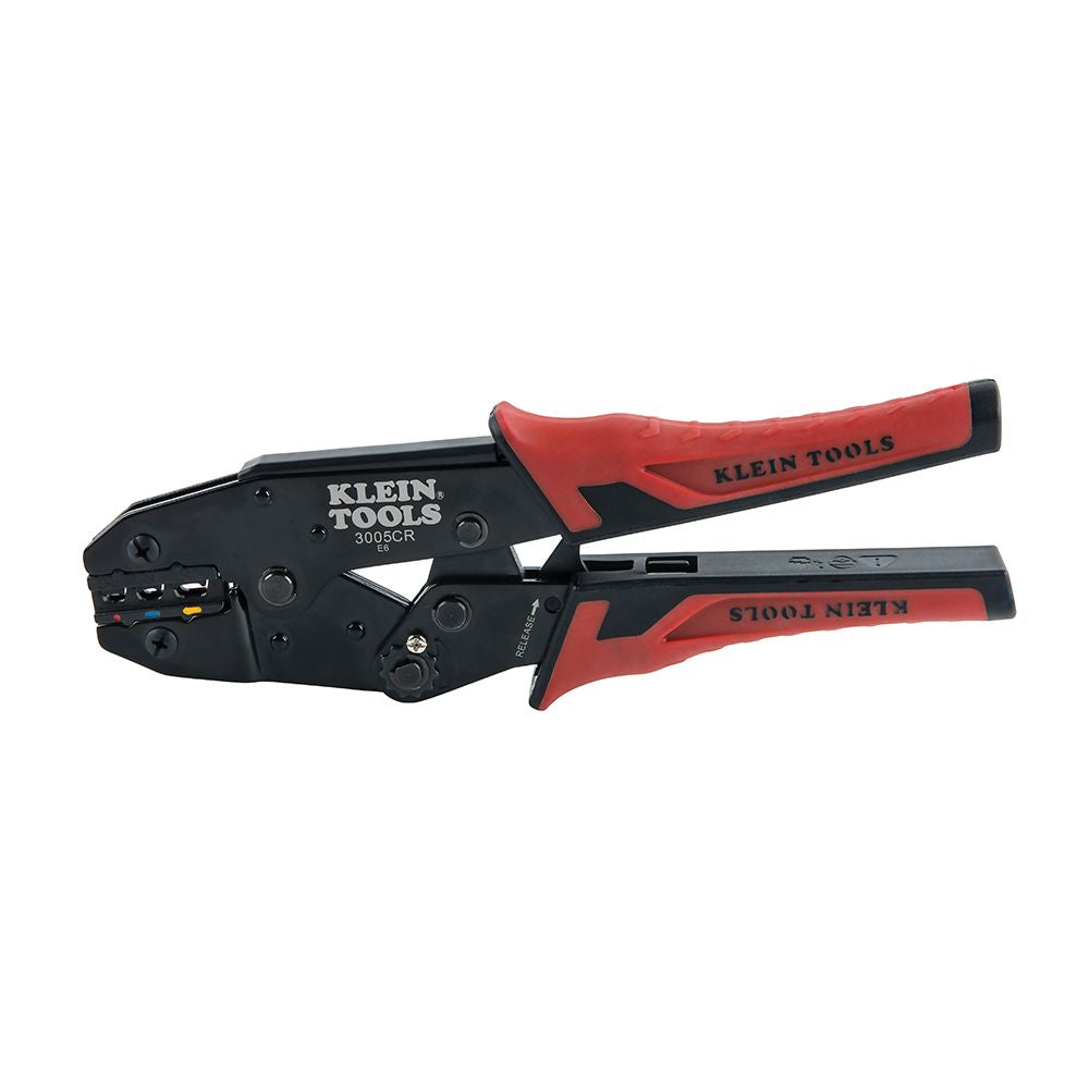 Klein 3005CR Full-Cycle Ratcheting Crimper for 10-22 AWG Terminals