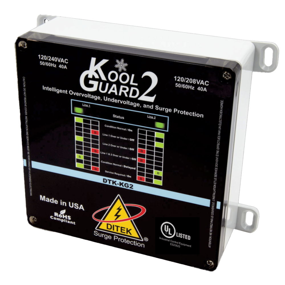 Ditek DTK-KG2 Kool Guard Series HVAC Intelligent Voltage Monitoring