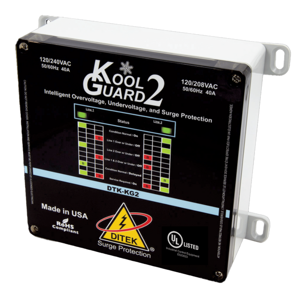Ditek DTK-KG2 Kool Guard Series HVAC Intelligent Voltage Monitoring