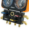 NAVAC N4A4H 4-Valve Manifold Gauge, Class 1.0 Accuracy