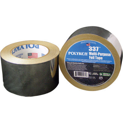 Polyken 337 Multi-Purpose Plain Aluminum Foil Tape 1087633, 72mm x 46m