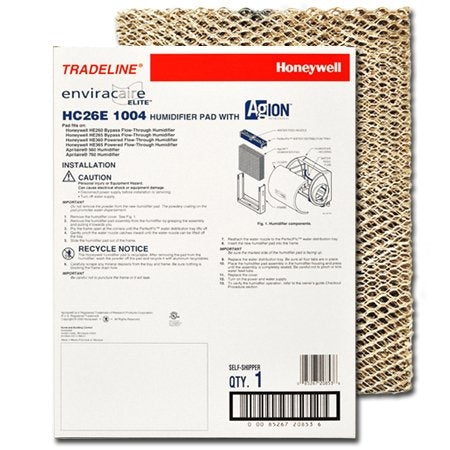 Honeywell HC26E1004 AgION Anti-Microbial Humidifier Pad for HE Models