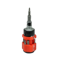 MA-Line MA-RS121 Ratcheting Stubby Screwdriver with 11 Tips