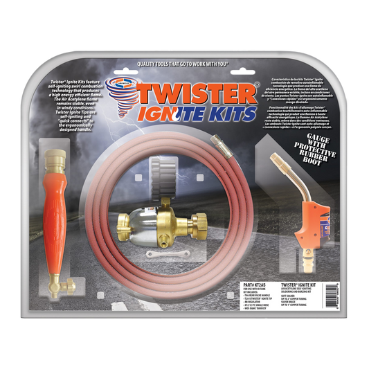 Uniweld KT2A5 Twister Ignite Flame Kit With Self Igniting T2A-5 Tip