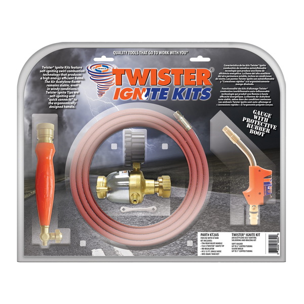Uniweld KT2A5 Twister Ignite Flame Kit With Self Igniting T2A-5 Tip