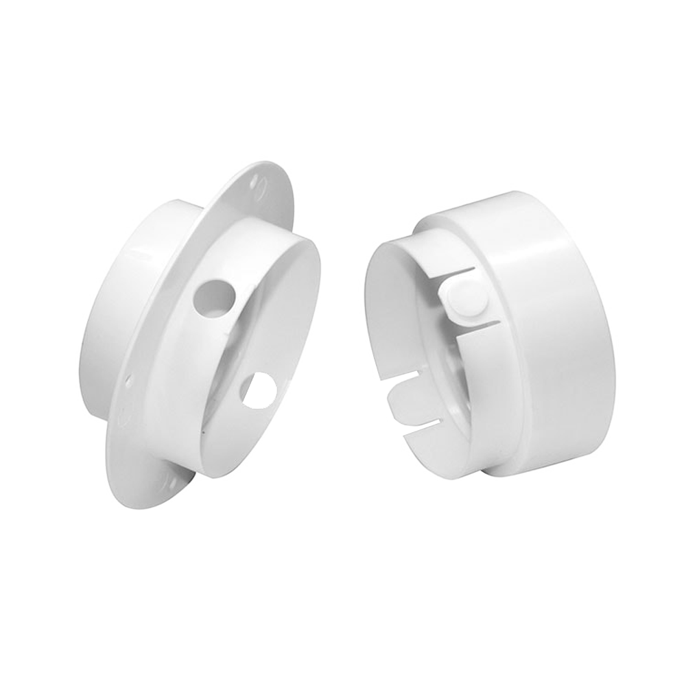 Dundas Jafine EZCNZW 4in EzConnect White Dryer Duct To Wall Connector