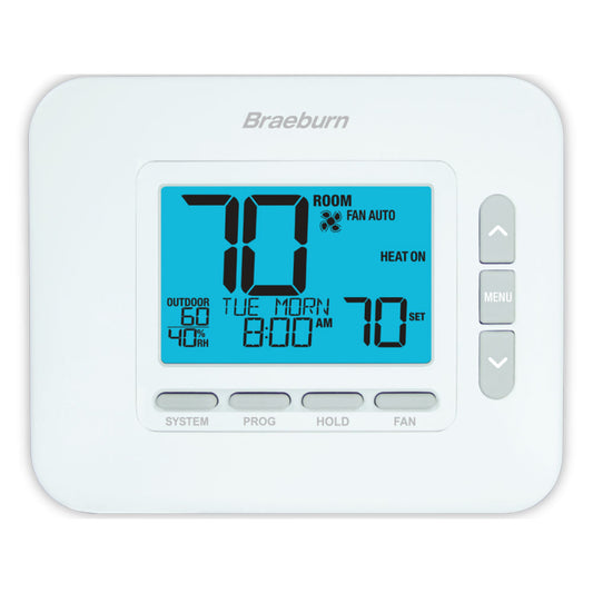 Braeburn 4235 3H/2C Programmable Thermostat With Dry Contact & Humidity Control