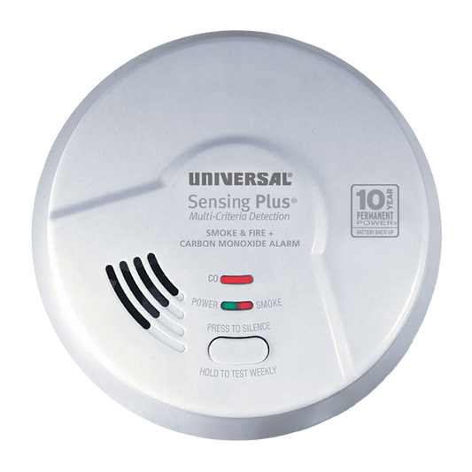 USI AMIC3511SB 3-in-1 Sensing PLUS Smoke, Fire and CO Alarm