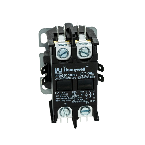 Honeywell DP2030C5003 2 Pole Definite Purpose Contactor, 208 or 240VAC