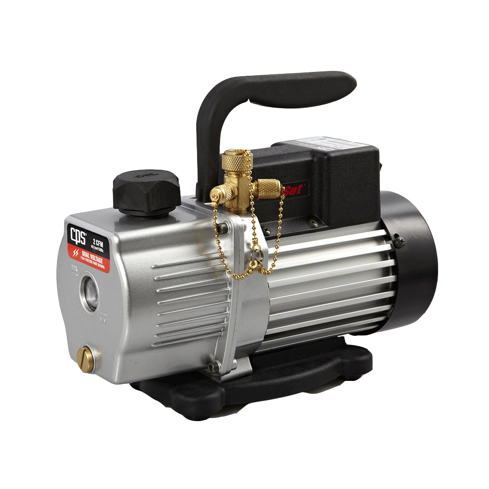 CPS VP2S Pro-Set Single-Stage Vacuum Pump, 2 CFM with 1/4HP Motor