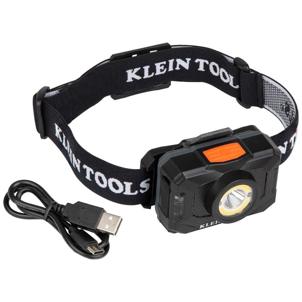Klein Tools 56414 Rechargeable LED Headlamp with Strap