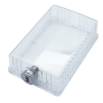 iO HVAC Controls Clear Universal Thermostat Cover Guard With Combination Lock Box, Thermostat Guard For Residential, Hotel, Business, 9" x 8.5" x 2.5"