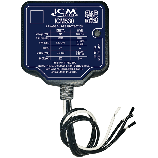 ICM Controls ICM530 3-Phase Surge Protective Device for 240VAC