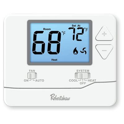 Robertshaw RS9220 Digital Programmable Wall Thermostat, 2H/2C