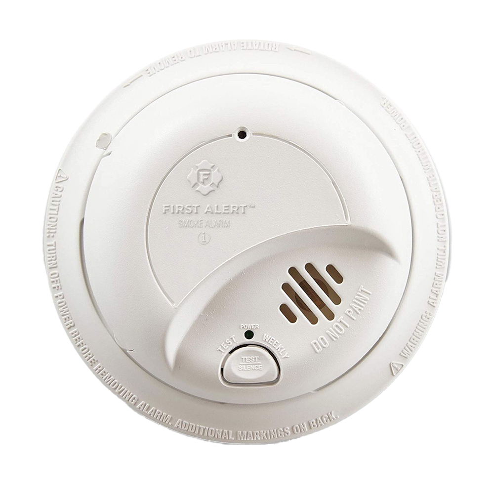 First Alert BRK 9120LBL Hardwired Ionization Smoke Alarm with 10-Year Battery Backup