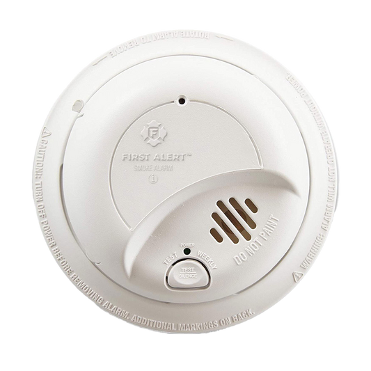 First Alert BRK 9120LBL Hardwired Ionization Smoke Alarm with 10-Year Battery Backup