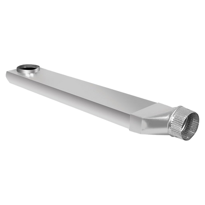 Dundas Jafine UD48S Space Saver Aluminum Dryer Vent Duct 4in / 90-Degree Inlet, Straight outlet