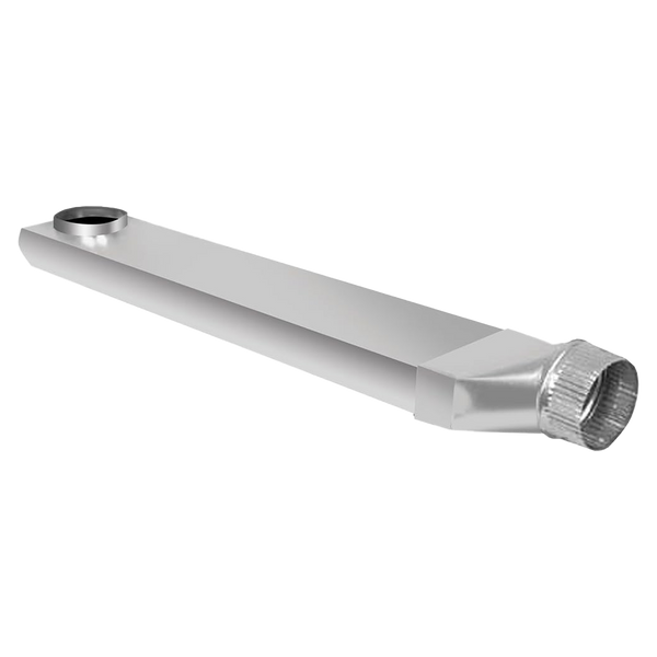 Dundas Jafine UD48S Space Saver Aluminum Dryer Vent Duct 4in / 90-Degree Inlet, Straight outlet