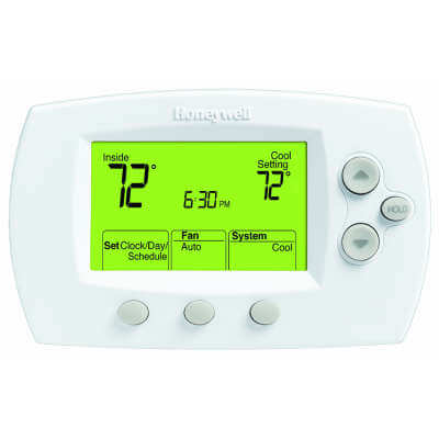 Honeywell TH6110D1021 FocusPRO 6000 5+1+1 Day Programmable Thermostat, Large Display