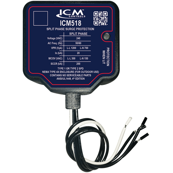 ICM Controls ICM518 Split-Phase Surge Protection Device for 240VAC