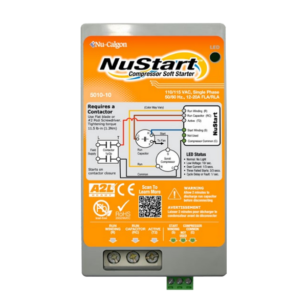 Nu-Calgon 5010-10 NuStart Soft Start Compressor Starter 115V 12-20A HVAC