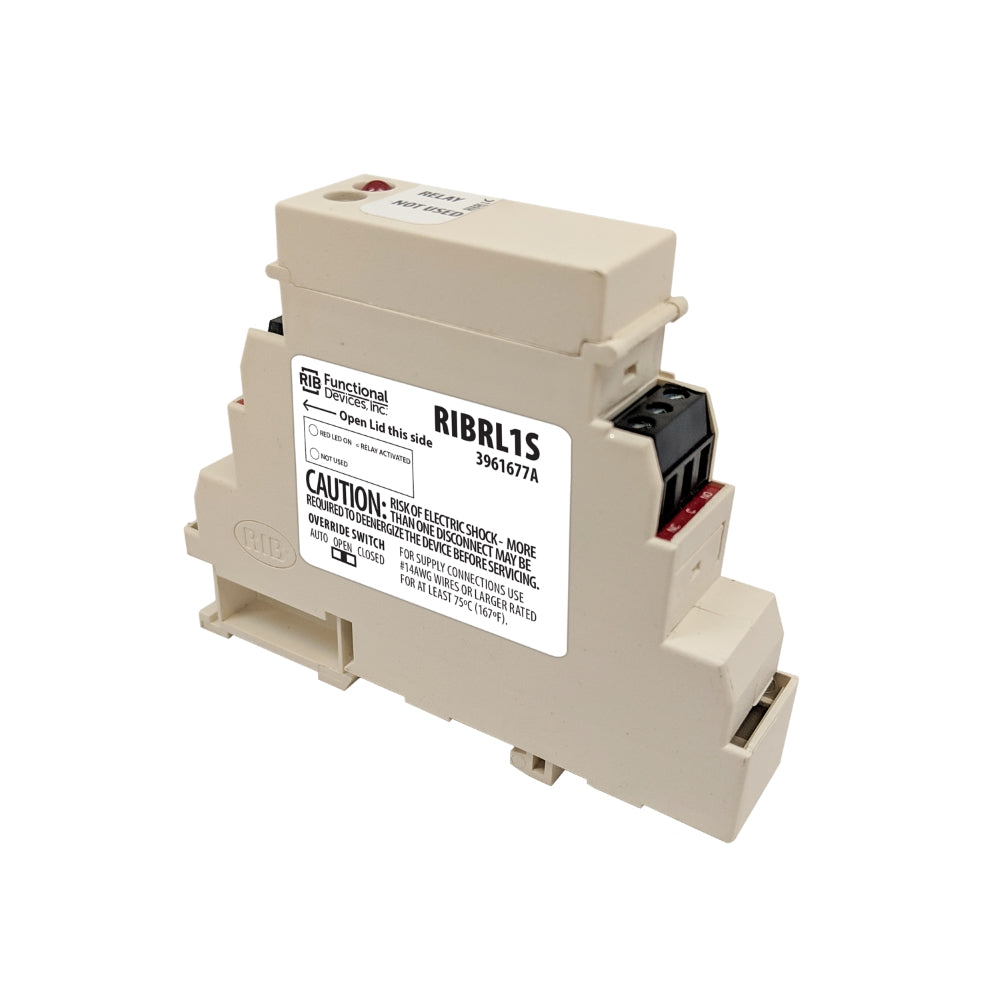 Functional Devices RIBRL1S Enclosed 10Amp SPDT DIN Mount Relay