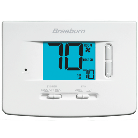 Braeburn 1020NC Non-Programmable Single-Stage Thermostat, 1H/1C