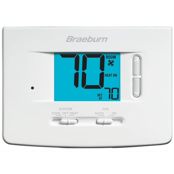 Braeburn 1020NC Non-Programmable Single-Stage Thermostat, 1H/1C