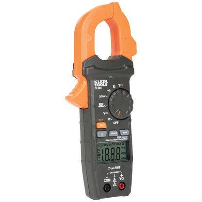 Klein Tools CL220 Digital Clamp Meter, AC Auto-Ranging 400 AMP