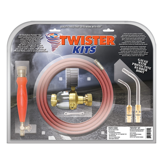 Uniweld X3BU Soldering & Brazing Twister Kit With A-3, A-11 Twister Tips