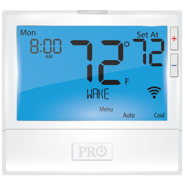 Pro1 IAQ T855iSH 7-Day 5+1+1 Universal Programmable Thermostat, 5H/3C