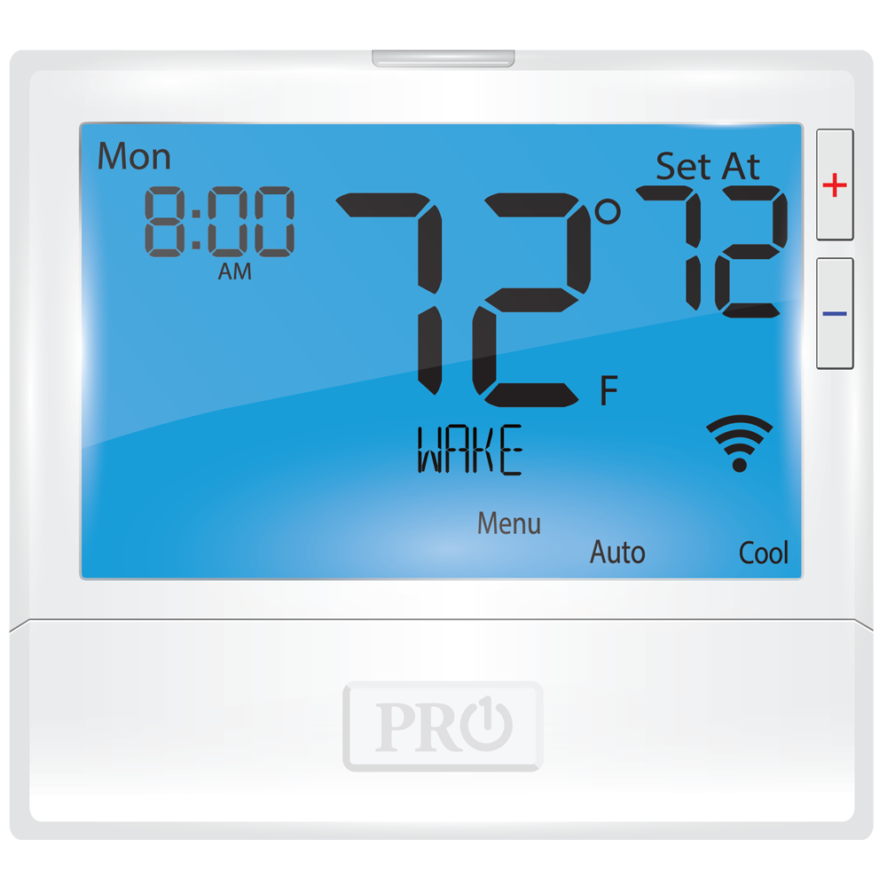 Pro1 IAQ T855iSH 7-Day 5+1+1 Universal Programmable Thermostat, 5H/3C