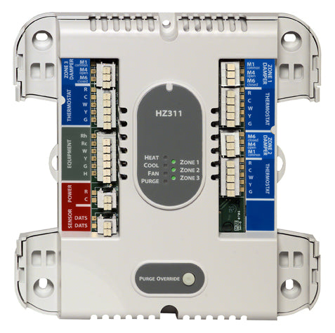 Honeywell TrueZONE HZ311 3-Zone Control Panel, 1H/1C – HVAC Surplus
