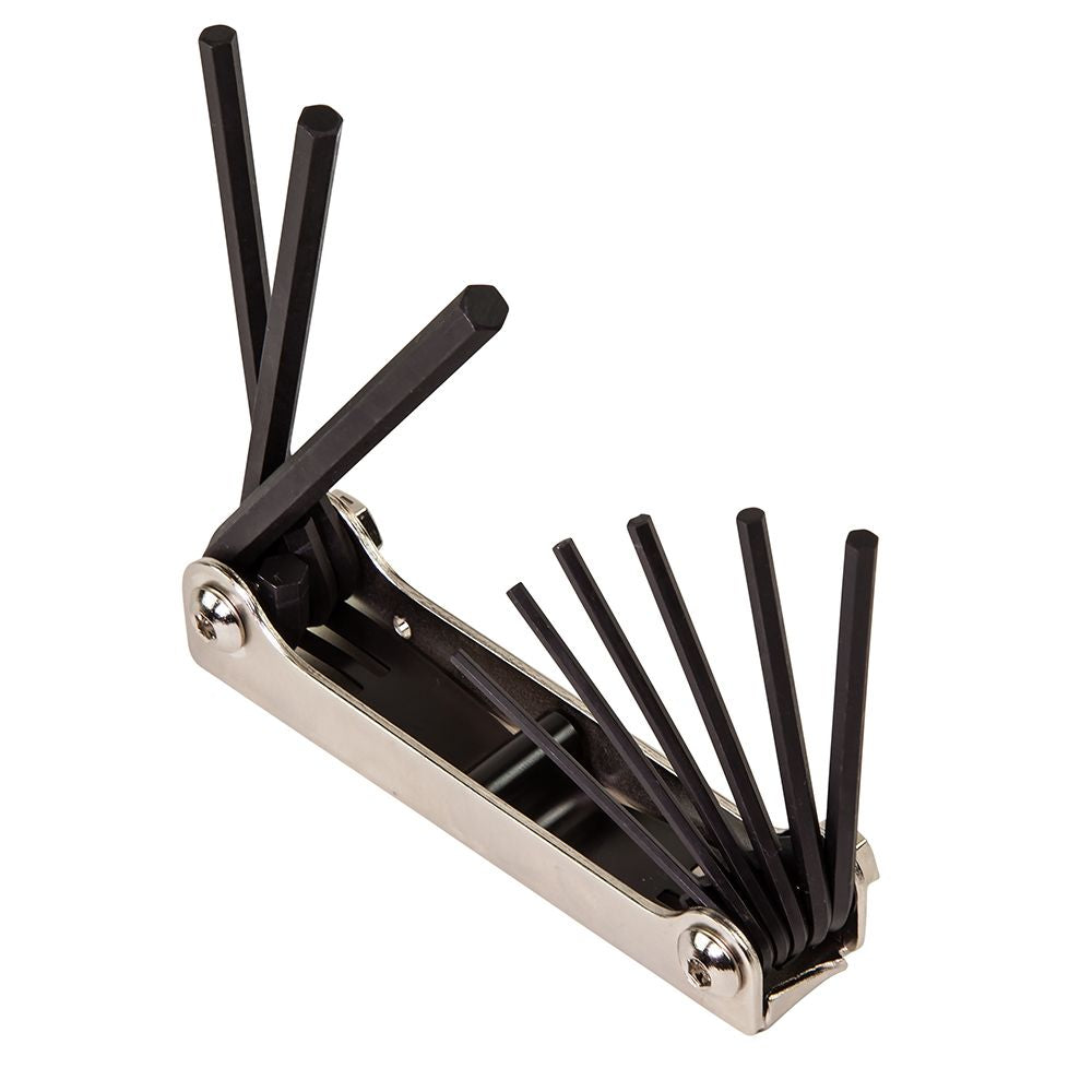 Klein Tools 70591 Folding Hex Key Set, 9-Key, SAE Sizes