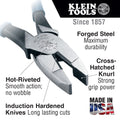 Klein Tools D213-9NE 9in New England Nose Lineman Pliers, Side-Cutting