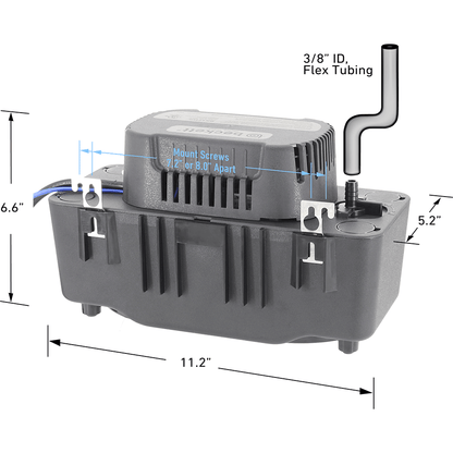 Beckett BK171LSUL 115V Medium Condensate Pump, No Safety Switch, 17ft