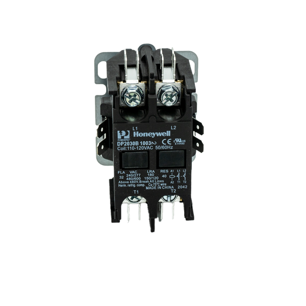 Honeywell DP2030B5004 120VAC 2 Pole Deluxe Definite Purpose Contactor